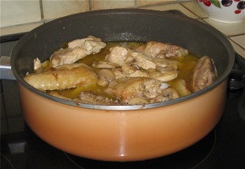 Poulet en sauce